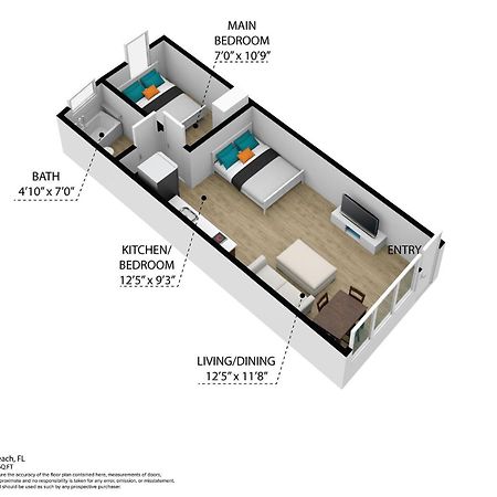 Beachy 1 B/R, W/2 Queen Beds, On Ocean Drive Beach Μαϊάμι Μπιτς Εξωτερικό φωτογραφία