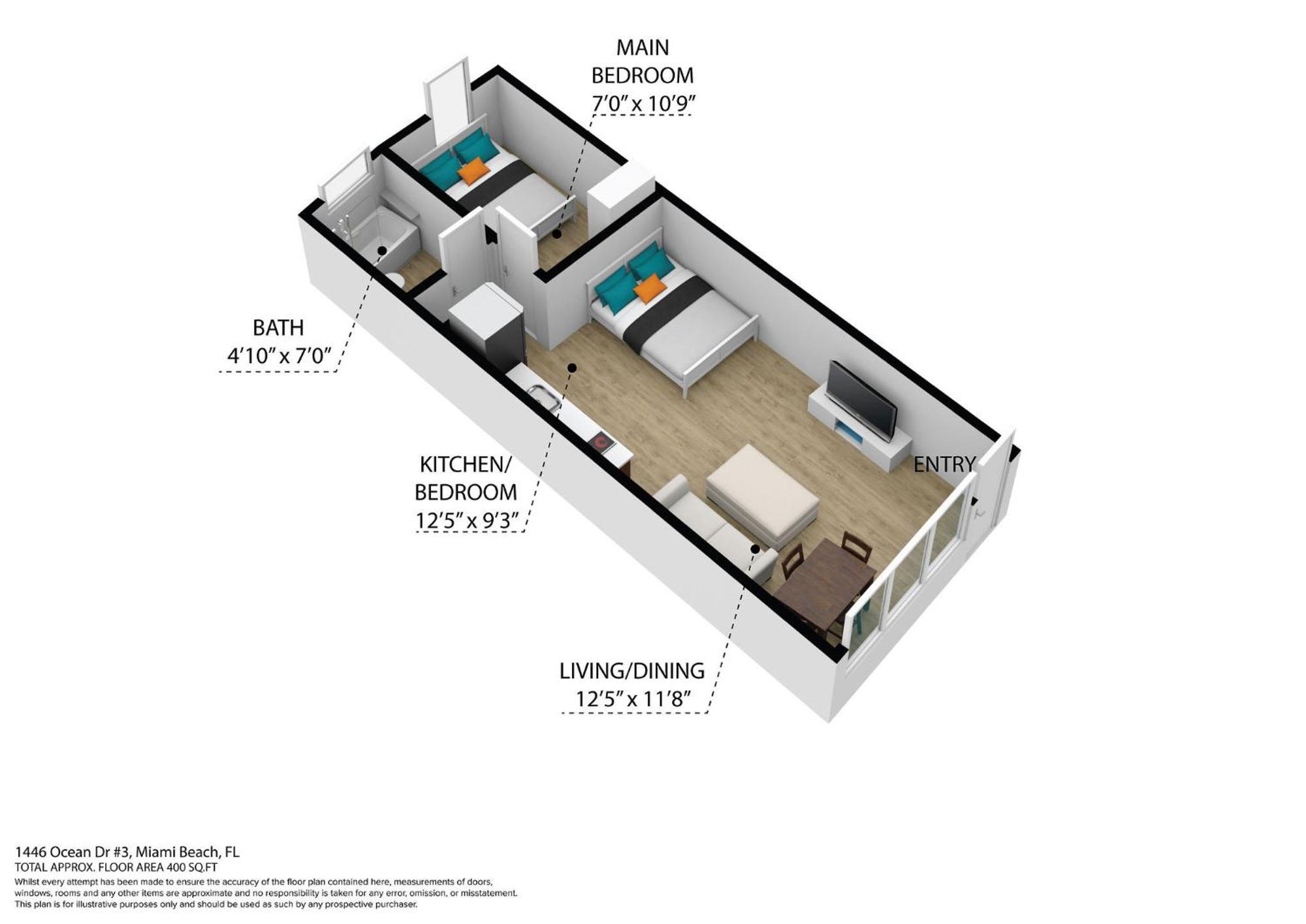 Beachy 1 B/R, W/2 Queen Beds, On Ocean Drive Beach Μαϊάμι Μπιτς Εξωτερικό φωτογραφία